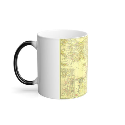 Middle East - Bible Lands and the Cradle of Western Civilization (1938) (Map) Color Changing Mug 11oz-11oz-The Sticker Space