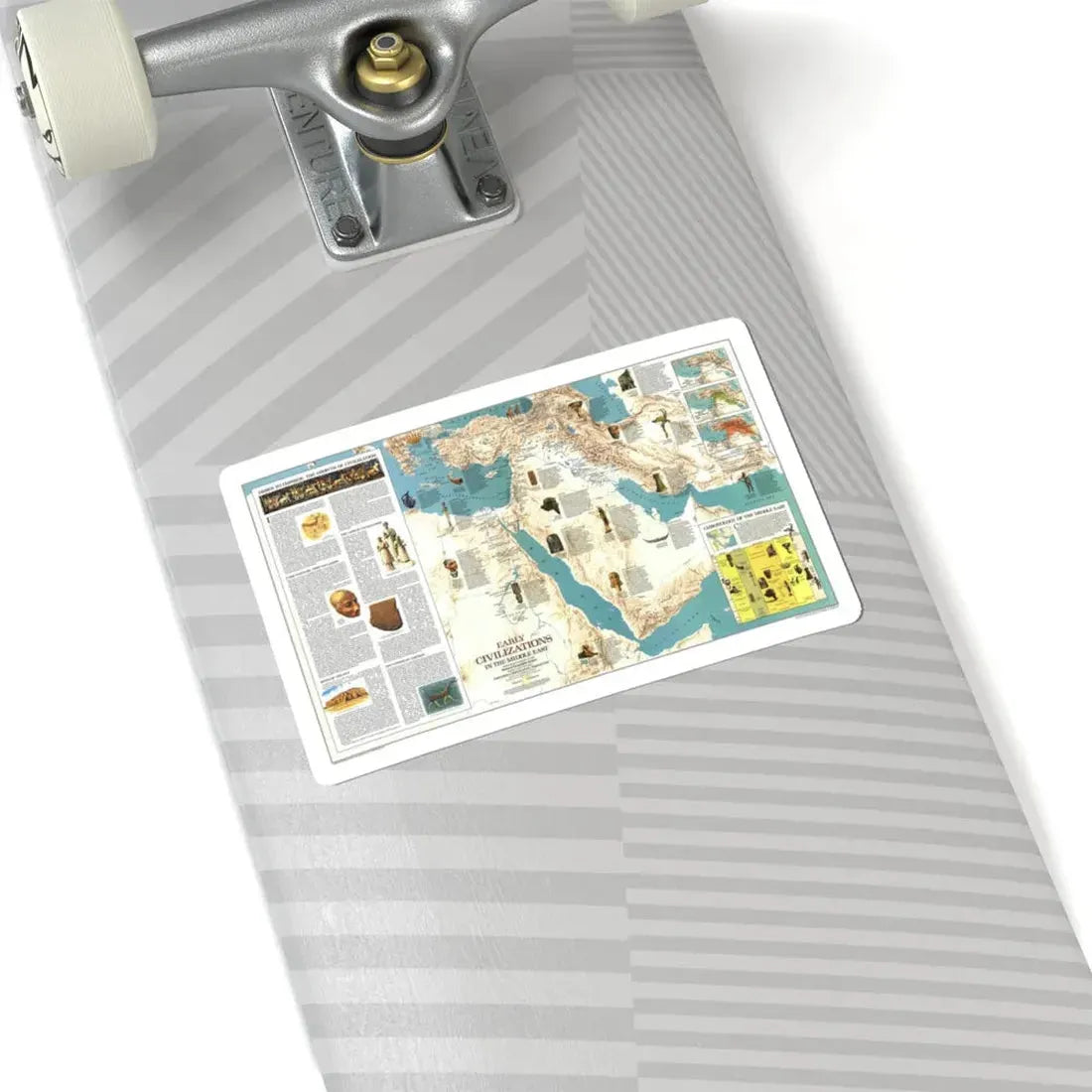 Middle East - Early Civilizations (1978) (Map) STICKER Vinyl Kiss-Cut Decal - The Sticker Space