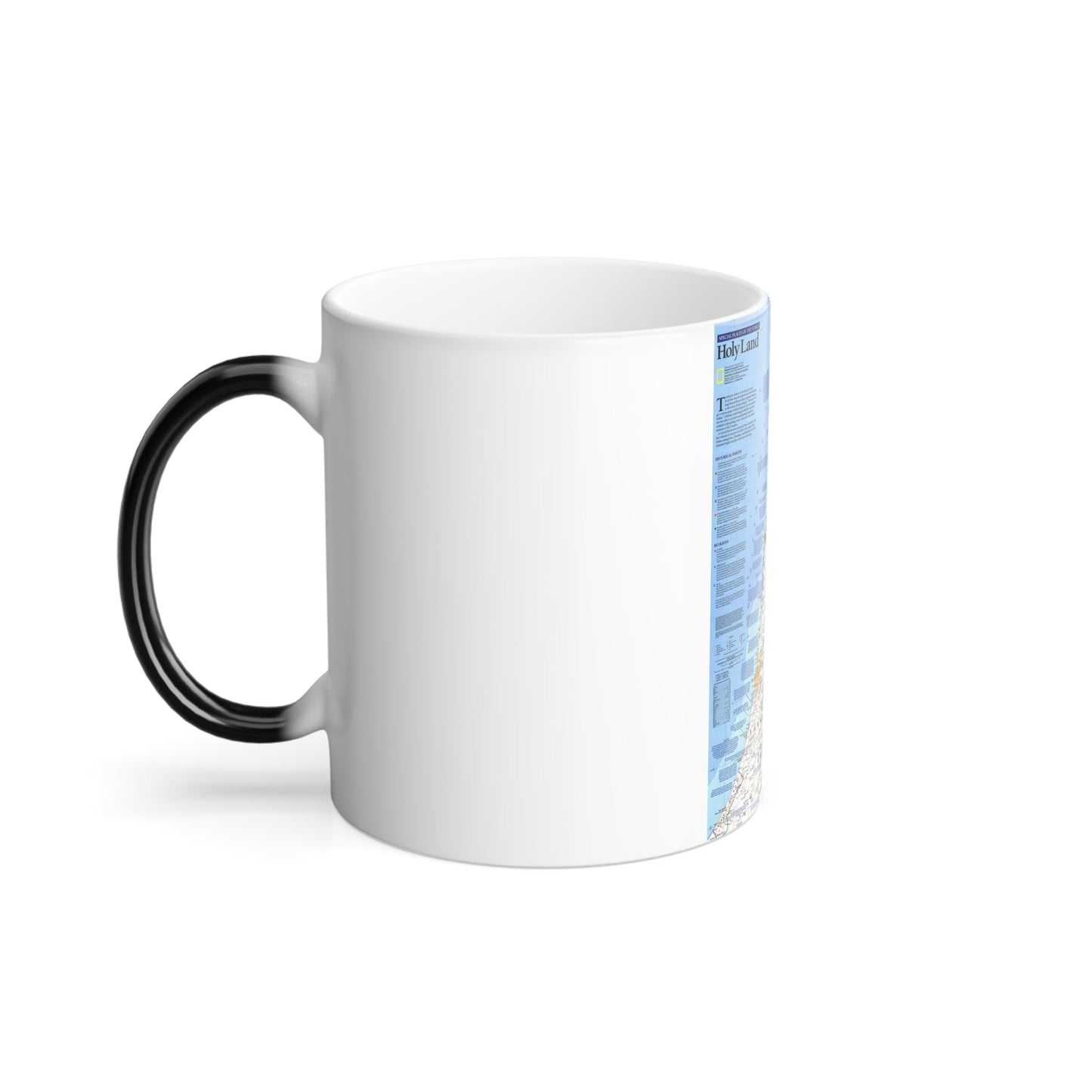 Middle East - Holy Land 1 (1989) (Map) Color Changing Mug 11oz-11oz-The Sticker Space