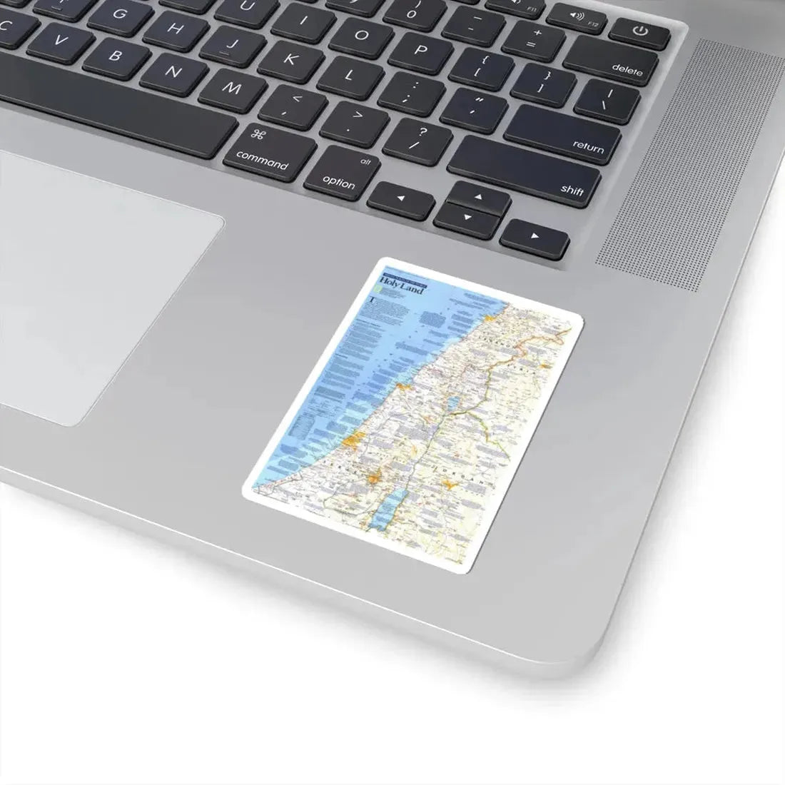 Middle East - Holy Land 1 (1989) (Map) STICKER Vinyl Kiss-Cut Decal - The Sticker Space
