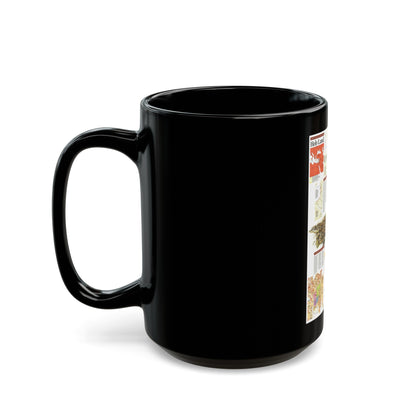 Middle East - Holy Land 2 (1989) (Map) Black Coffee Mug-The Sticker Space