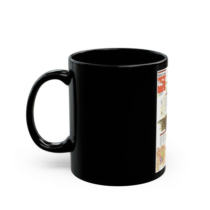 Middle East - Holy Land 2 (1989) (Map) Black Coffee Mug-The Sticker Space