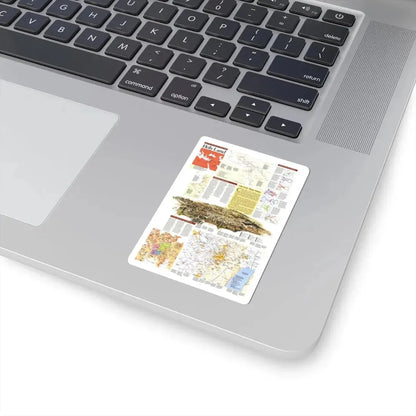 Middle East - Holy Land 2 (1989) (Map) STICKER Vinyl Kiss-Cut Decal - The Sticker Space