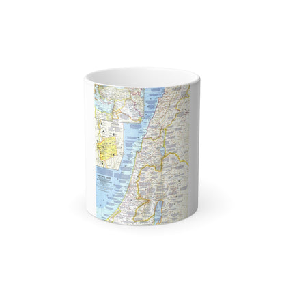 Middle East - Holy Land Today (1963) (Map) Color Changing Mug 11oz-11oz-The Sticker Space