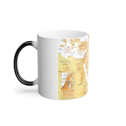 Middle East in Turmoil (1980) (Map) Color Changing Mug 11oz-11oz-The Sticker Space