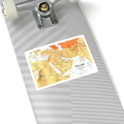 Middle East in Turmoil (1980) (Map) STICKER Vinyl Kiss-Cut Decal - The Sticker Space