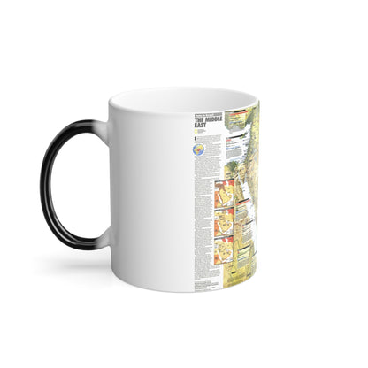 Middle East - States in Turmoil (1991) (Map) Color Changing Mug 11oz-11oz-The Sticker Space