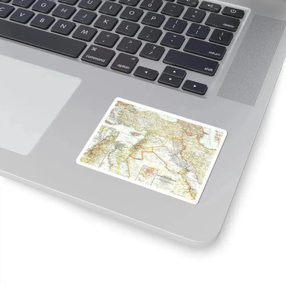 Middle East - The Eastern Mediterranean (1959) (Map) STICKER Vinyl Kiss-Cut Decal - The Sticker Space