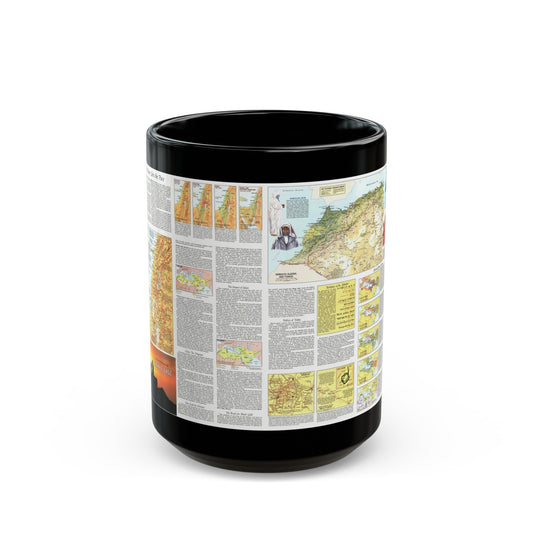 Middle East - The Peoples 2 (1972) (Map) Black Coffee Mug-15oz-The Sticker Space