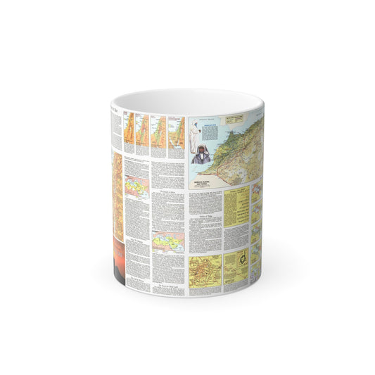 Middle East - The Peoples 2 (1972) (Map) Color Changing Mug 11oz-11oz-The Sticker Space