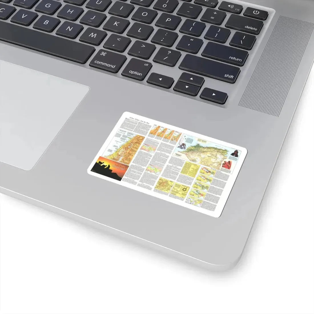 Middle East - The Peoples 2 (1972) (Map) STICKER Vinyl Kiss-Cut Decal - The Sticker Space