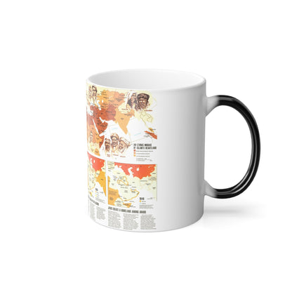 Middle East - Two Centuries of Conflict (1980) (Map) Color Changing Mug 11oz-11oz-The Sticker Space