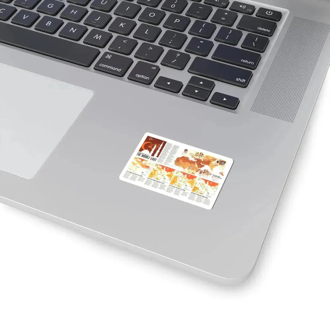 Middle East - Two Centuries of Conflict (1980) (Map) STICKER Vinyl Kiss-Cut Decal - The Sticker Space