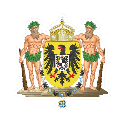 Middle imperial coat of arms of Germany (Germany) (Coat of Arms) STICKER Vinyl Kiss-Cut Decal 2 Inch White - The Sticker Space