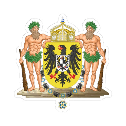 Middle imperial coat of arms of Germany (Germany) (Coat of Arms) STICKER Vinyl Kiss-Cut Decal 4 Inch White - The Sticker Space