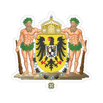 Middle imperial coat of arms of Germany (Germany) (Coat of Arms) STICKER Vinyl Kiss-Cut Decal 6 Inch White - The Sticker Space