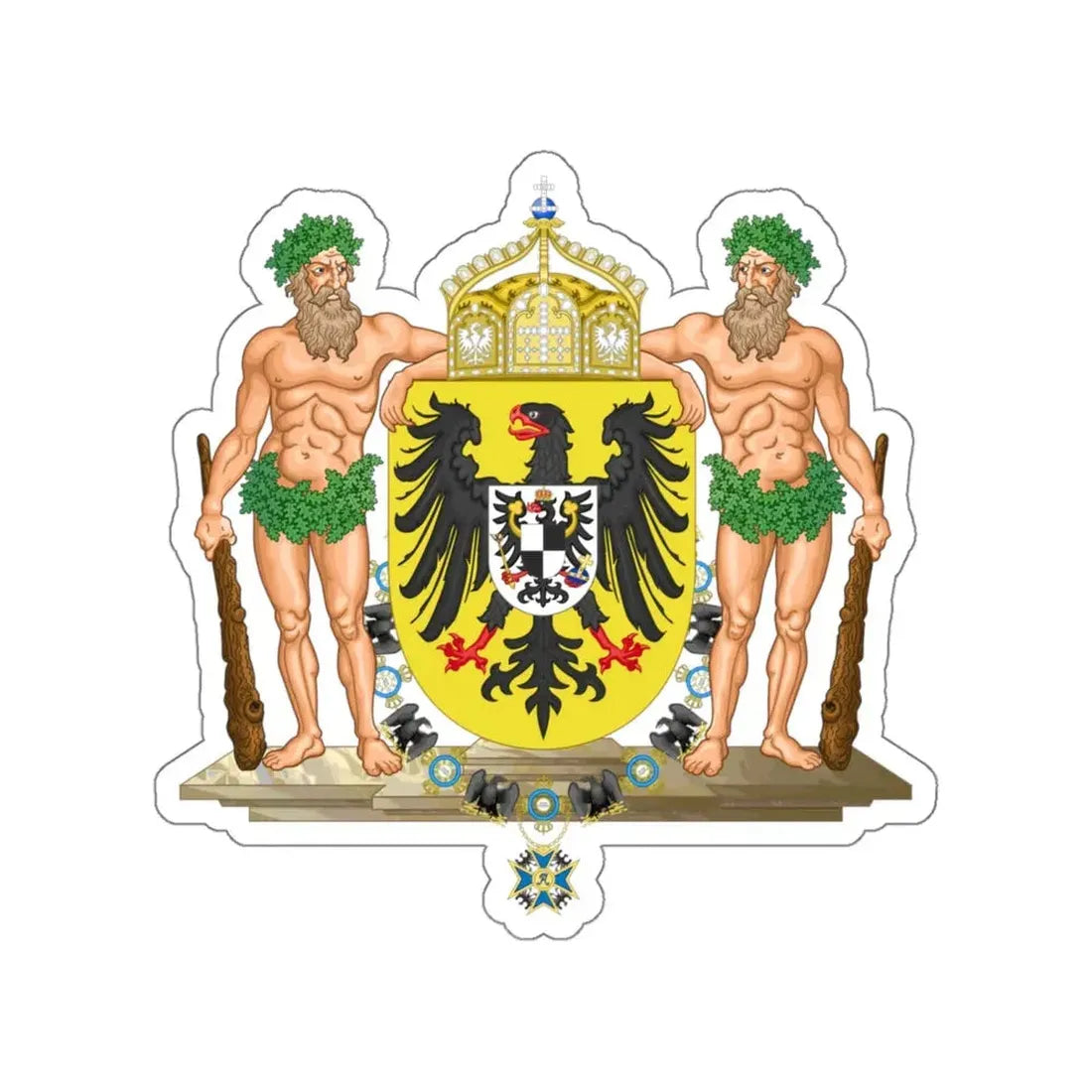 Middle imperial coat of arms of Germany STICKER Vinyl Die-Cut Decal 6 Inch - The Sticker Space