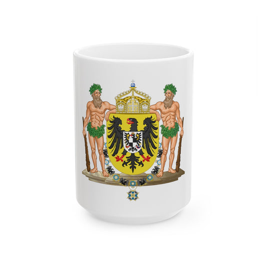 Middle imperial coat of arms of Germany - White Coffee Mug-15oz-The Sticker Space