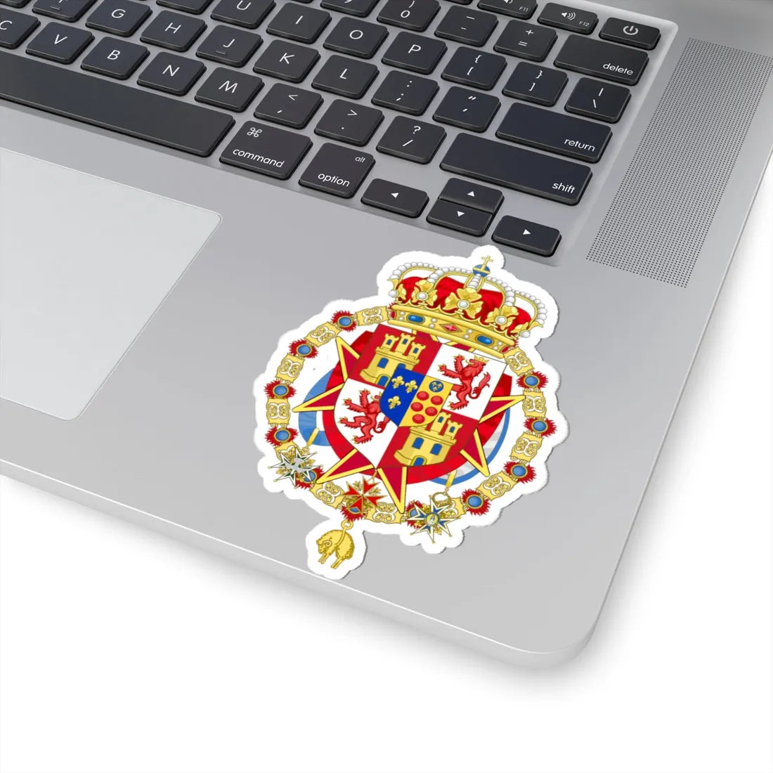 Middle Royal Coat of Arms of Etruria (Italy) (Coat of Arms) STICKER Vinyl Kiss-Cut Decal - The Sticker Space