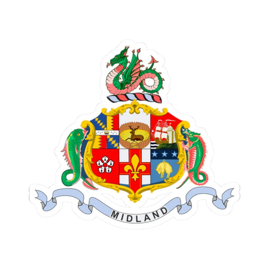 Midland Railway (United Kingdom) (Coat of Arms) STICKER Vinyl Kiss-Cut Decal 2 Inch White - The Sticker Space