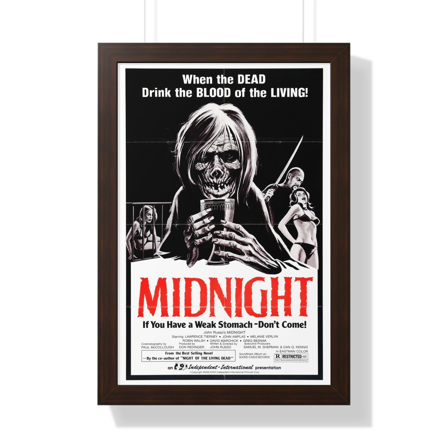 MIDNIGHT (2) 1982 - Framed Movie Poster-16″ x 24″-The Sticker Space