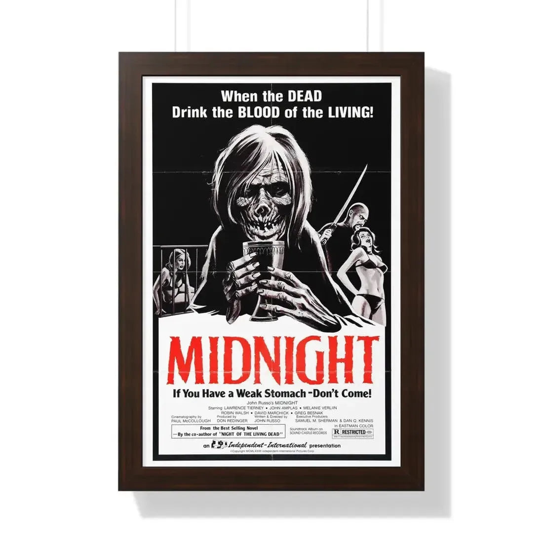 MIDNIGHT (2) 1982 - Framed Movie Poster - The Sticker Space