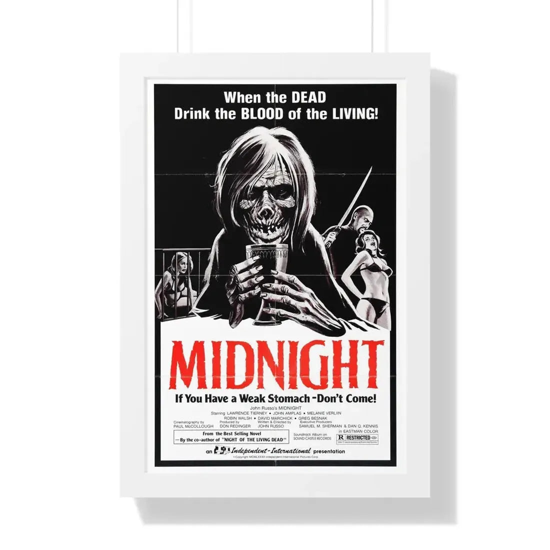 MIDNIGHT (2) 1982 - Framed Movie Poster - The Sticker Space