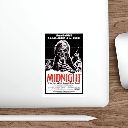 MIDNIGHT (2) 1982 Movie Poster STICKER Vinyl Die-Cut Decal-The Sticker Space