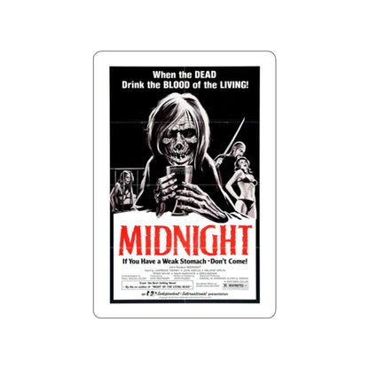 MIDNIGHT (2) 1982 Movie Poster STICKER Vinyl Die-Cut Decal-2 Inch-The Sticker Space