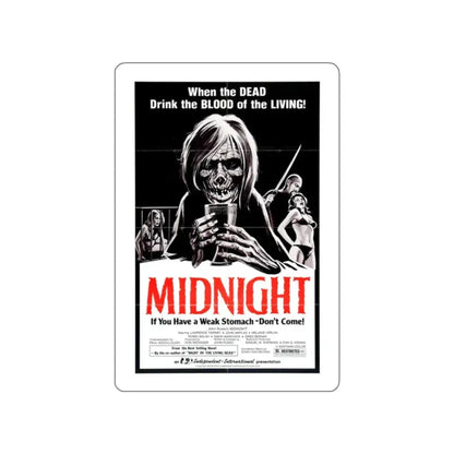 MIDNIGHT (2) 1982 Movie Poster STICKER Vinyl Die-Cut Decal 2 Inch - The Sticker Space