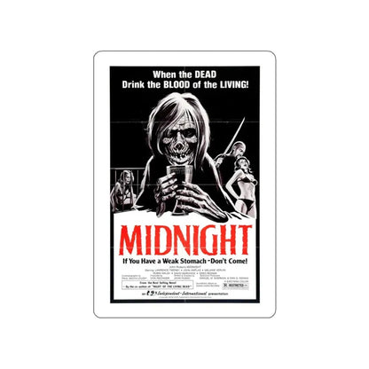 MIDNIGHT (2) 1982 Movie Poster STICKER Vinyl Die-Cut Decal 5 Inch - The Sticker Space