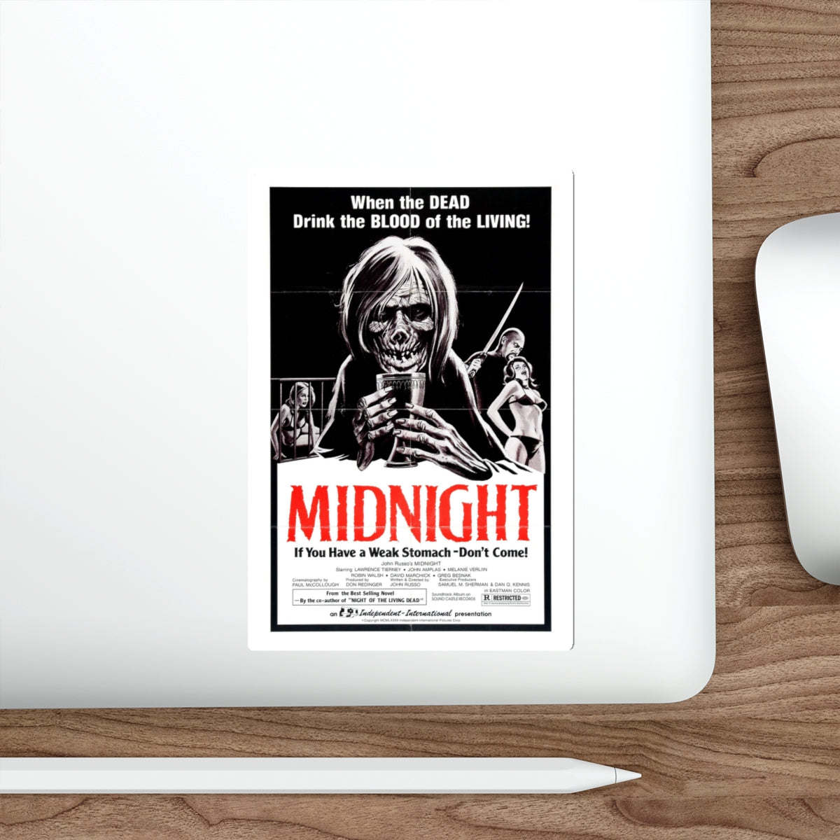 MIDNIGHT (2) 1982 Movie Poster STICKER Vinyl Die-Cut Decal-The Sticker Space