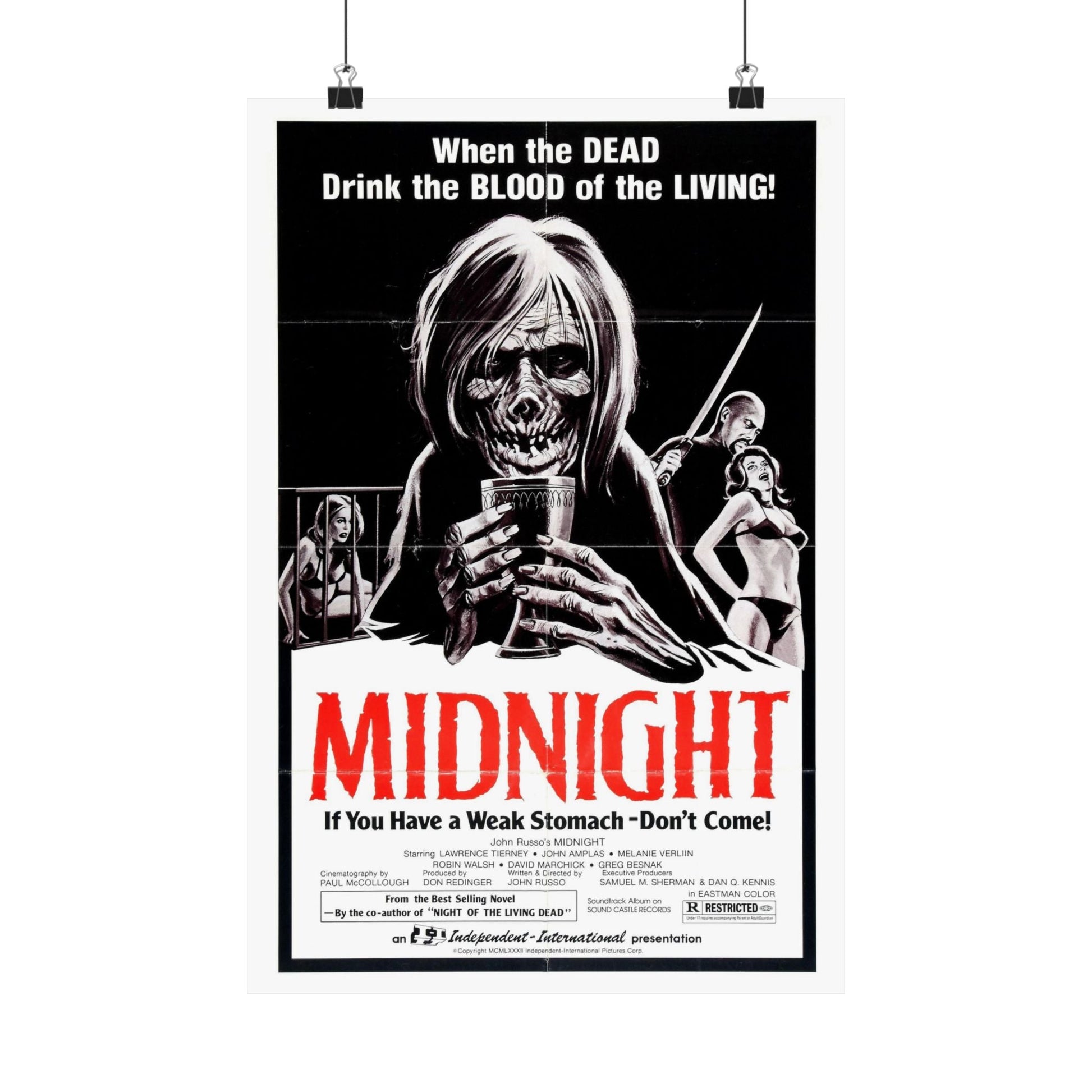 MIDNIGHT (2) 1982 - Paper Movie Poster-12″ x 18″-The Sticker Space