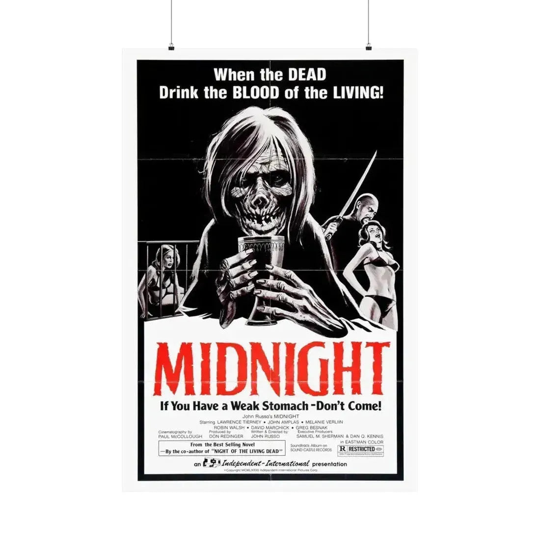 MIDNIGHT (2) 1982 - Paper Movie Poster 36" x 54" Matte - The Sticker Space