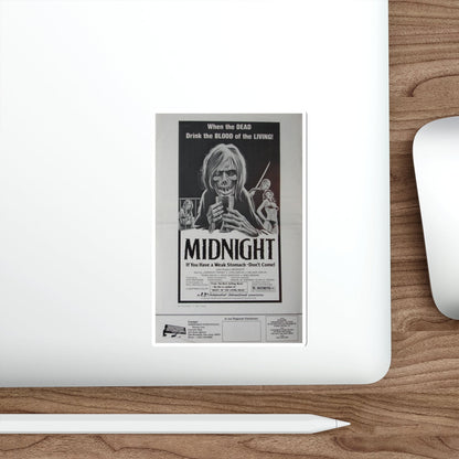 MIDNIGHT (3) 1982 Movie Poster STICKER Vinyl Die-Cut Decal-The Sticker Space