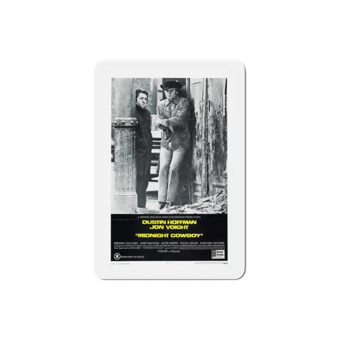 Midnight Cowboy 1969 Movie Poster Refrigerator Magnet 2 Inch - The Sticker Space