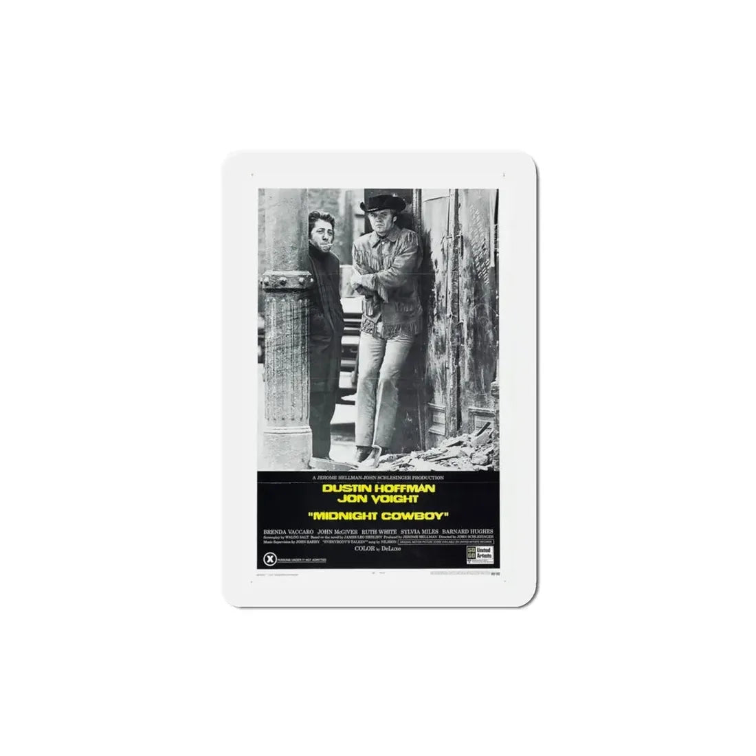 Midnight Cowboy 1969 Movie Poster Refrigerator Magnet - The Sticker Space
