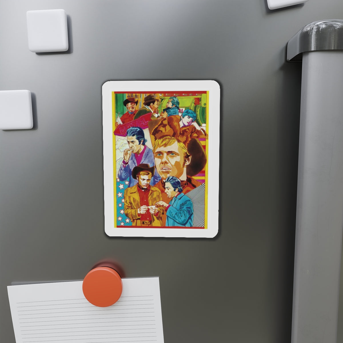 Midnight Cowboy (Best Picture 1970) (Magazine Illustration) Refrigerator Magnet-The Sticker Space