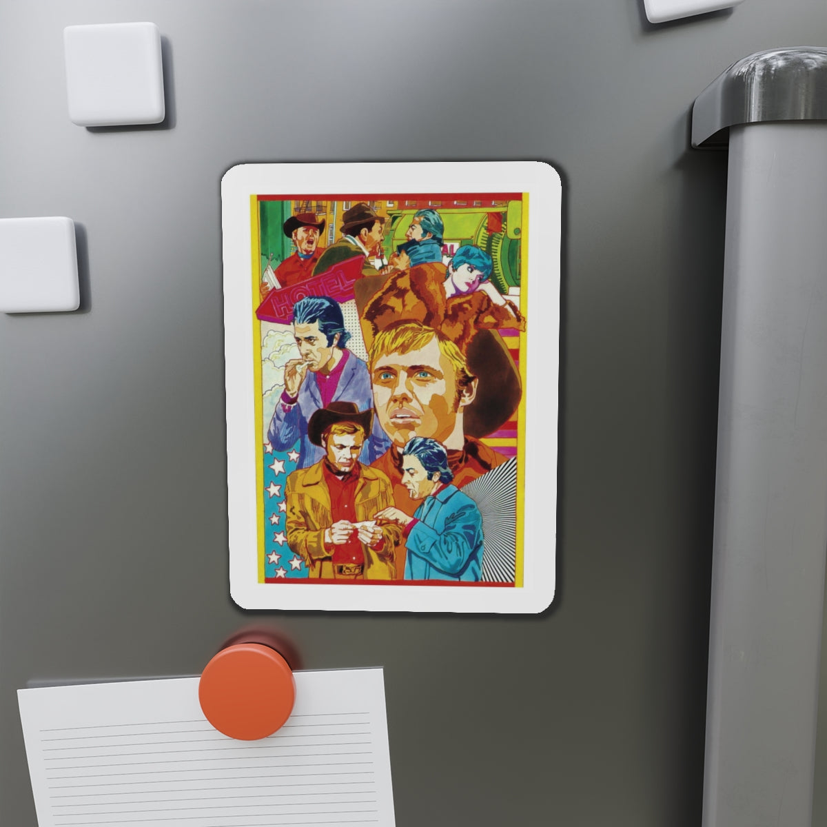 Midnight Cowboy (Best Picture 1970) (Magazine Illustration) Refrigerator Magnet-The Sticker Space