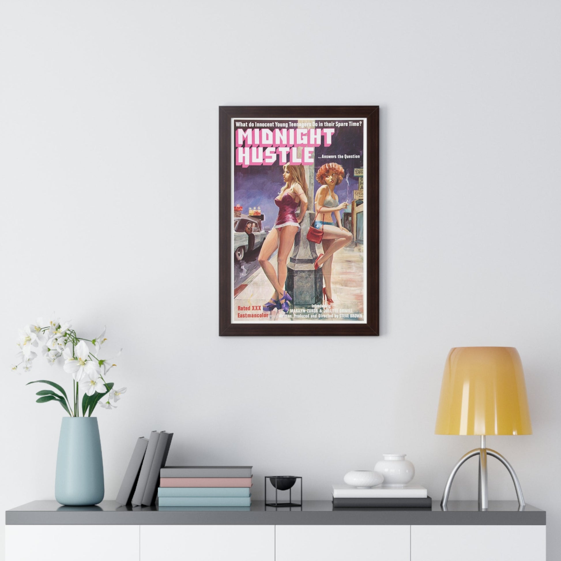 MIDNIGHT HUSTLE 1977 - Framed Movie Poster-The Sticker Space