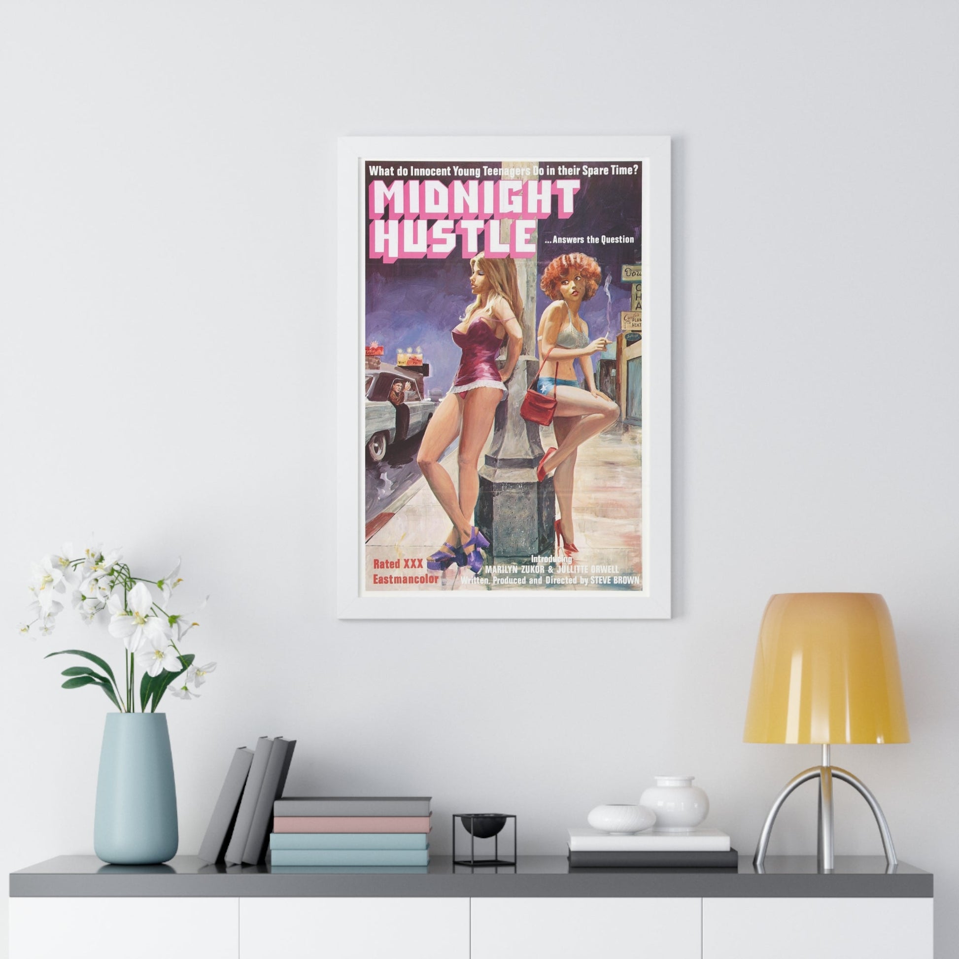 MIDNIGHT HUSTLE 1977 - Framed Movie Poster-The Sticker Space