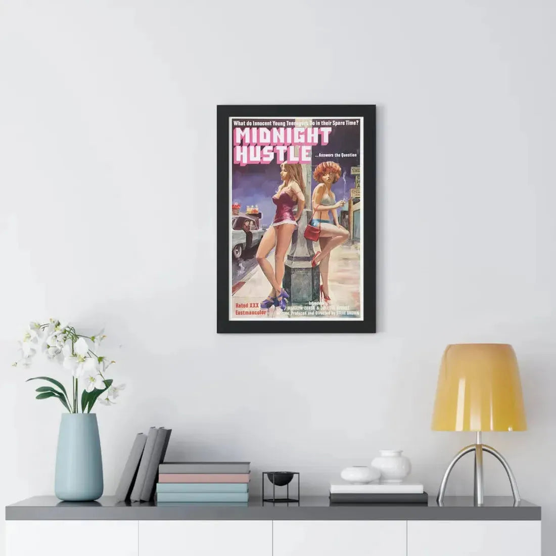 MIDNIGHT HUSTLE 1977 - Framed Movie Poster - The Sticker Space