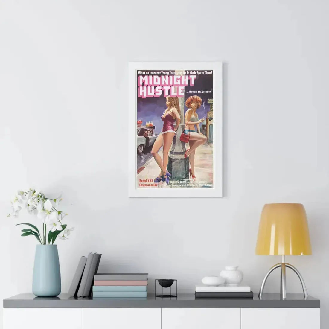 MIDNIGHT HUSTLE 1977 - Framed Movie Poster - The Sticker Space