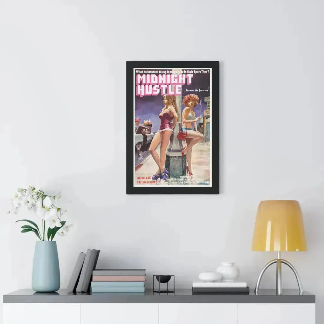 MIDNIGHT HUSTLE 1977 - Framed Movie Poster - The Sticker Space