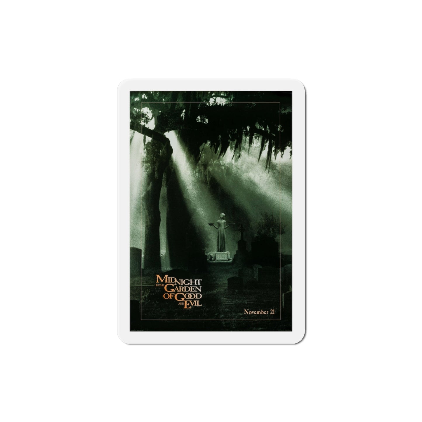 Midnight In The Garden Of Good And Evil 1997 Movie Poster Die-Cut Magnet-3" x 3"-The Sticker Space