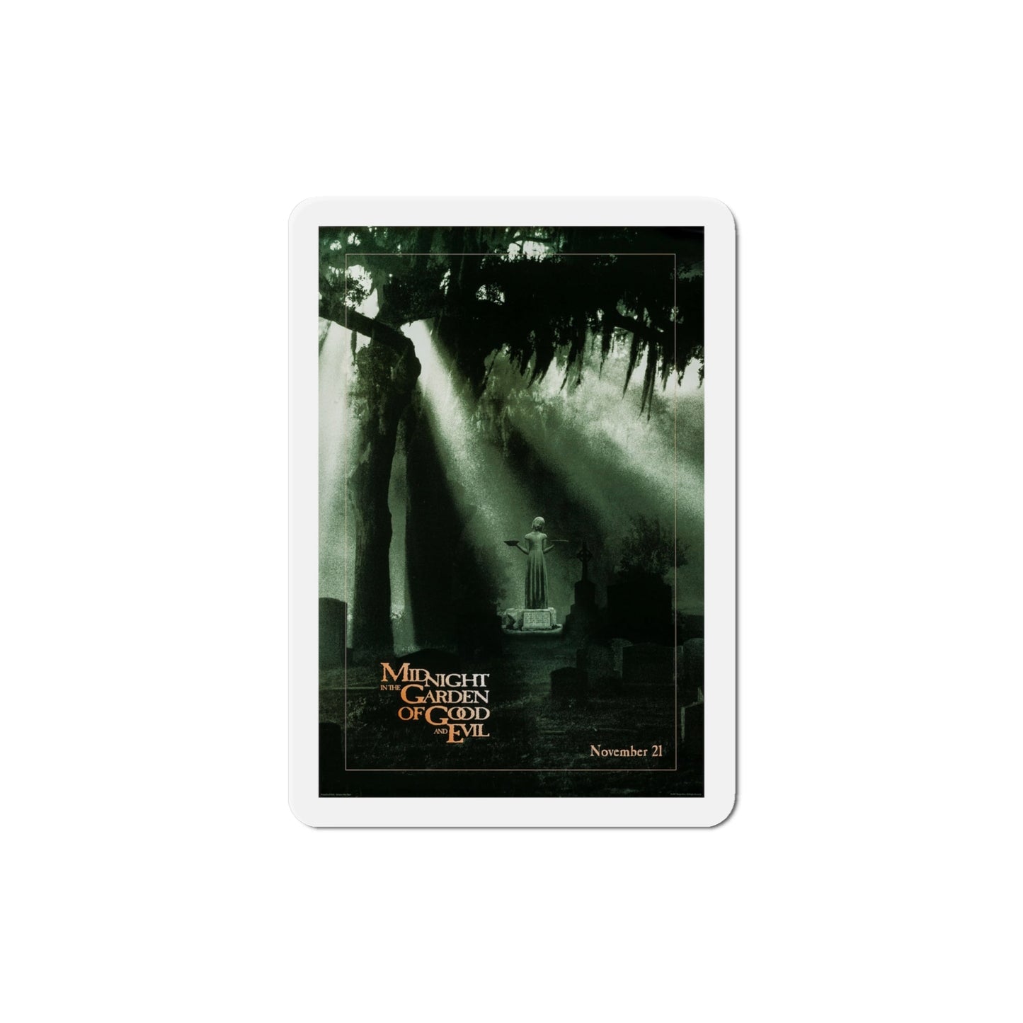 Midnight In The Garden Of Good And Evil 1997 Movie Poster Die-Cut Magnet-4" x 4"-The Sticker Space