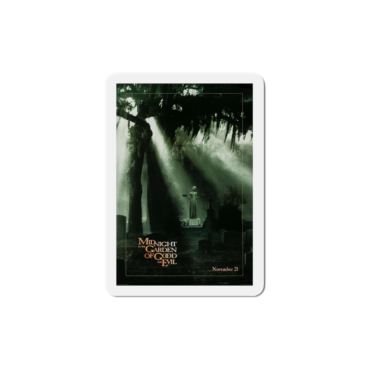 Midnight In The Garden Of Good And Evil 1997 Movie Poster Die-Cut Magnet-5" x 5"-The Sticker Space