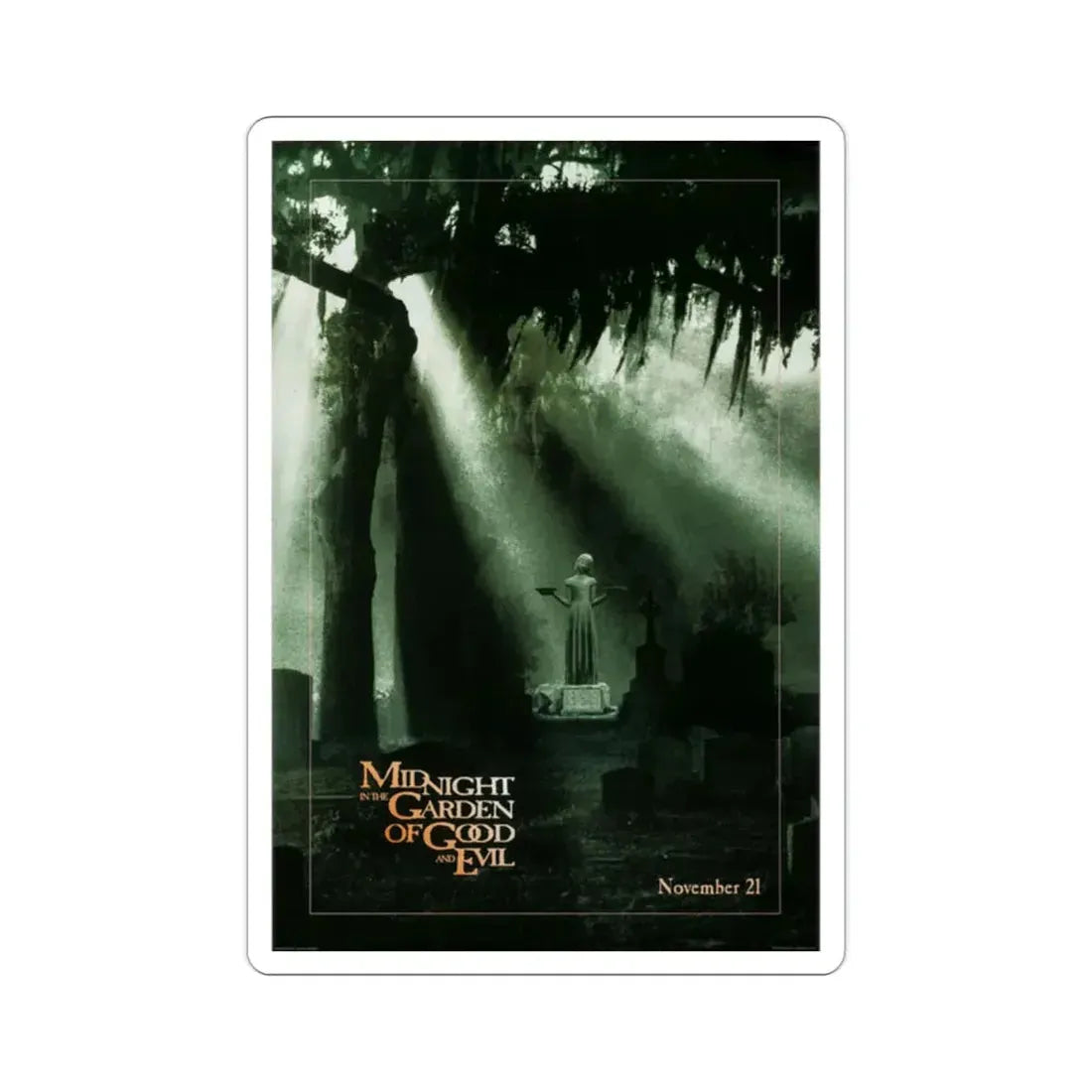 Midnight In The Garden Of Good And Evil 1997 Movie Poster STICKER Vinyl Die-Cut Decal - The Sticker Space
