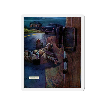 Midnight Kill, 1956 (Magazine Illustration) Refrigerator Magnet-2" x 2"-The Sticker Space