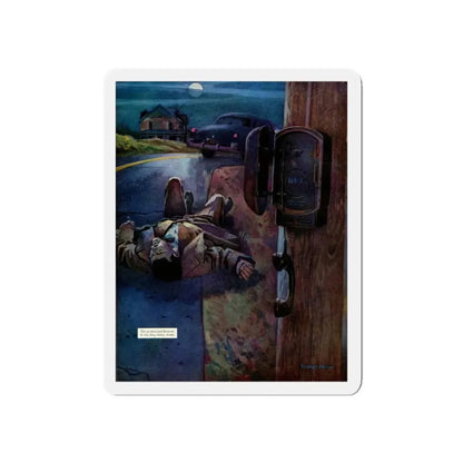 Midnight Kill, 1956 (Magazine Illustration) Refrigerator Magnet 5 Inch - The Sticker Space